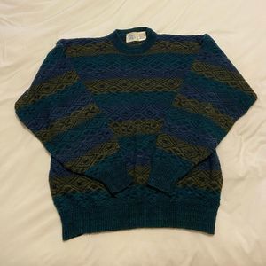 90s sweater colorful Robert Bruce size XL